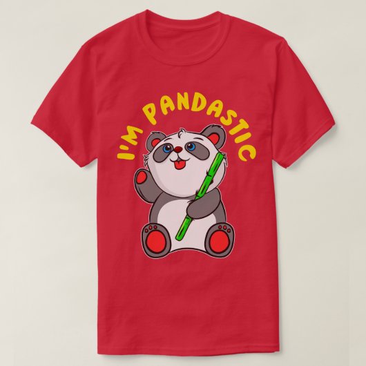 T-shirt Je Pandastic Panda Bear Fantastique Mignonne (Design devant)