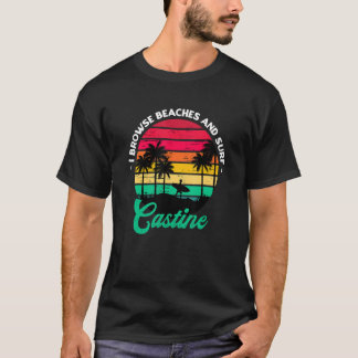 T-shirt Je Parcoure Les Plages Et Surf Castine Surfing Mai