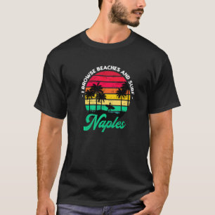 T-shirt Je Parcoure Les Plages Et Surf Naples Surfing Flor