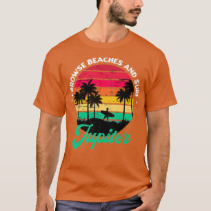 T-shirt Je parcours les plages et surf Jupiter Surfing Flo