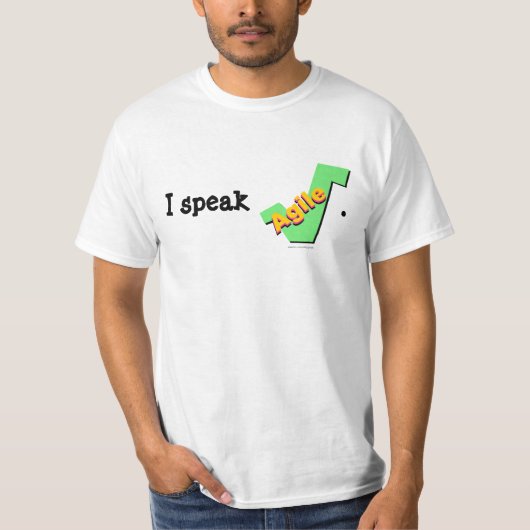 T-shirt Je parle agile (Devant)