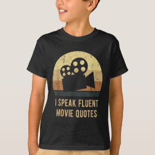 T-shirt Je Parle Citations De Film Fluent Citations Vintag