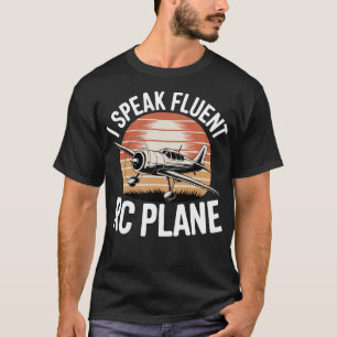 T-shirt Je parle couramment Avion Rc