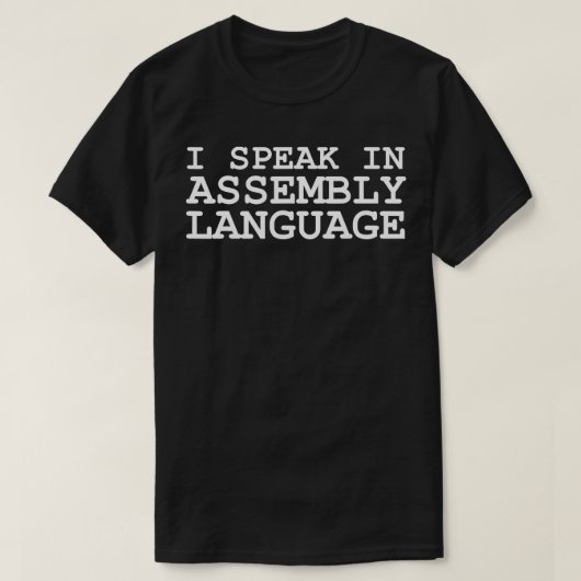 T-shirt Je parle dans le langage de programmation de langa (Design devant)