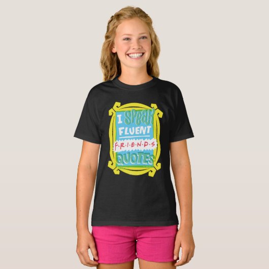 T-shirt Je parle des devis Fluent FRIENDS™ - Peephole (Devant entier)