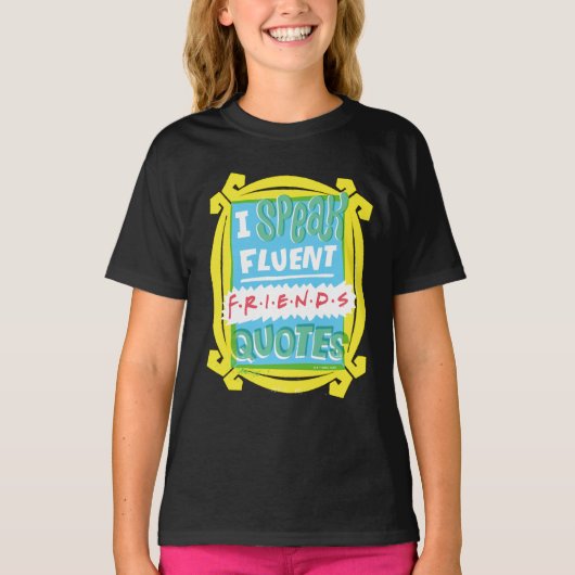 T-shirt Je parle des devis Fluent FRIENDS™ - Peephole (Devant)