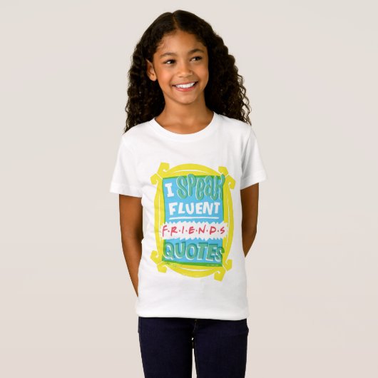 T-Shirt Je parle des devis Fluent FRIENDS™ - Peephole (Devant entier)