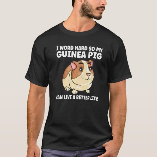 T-shirt Je Parle Dur Alors Mon Animal De Cochon De Guinée (Devant)