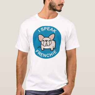 T-shirt Je parle Frenchie - bleu