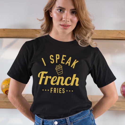 T-shirt Je parle frites