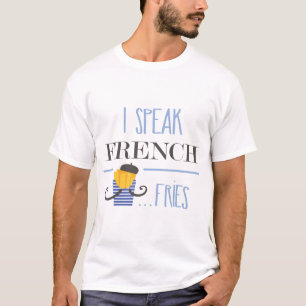 T-shirt Je parle la chemise française d'amusement