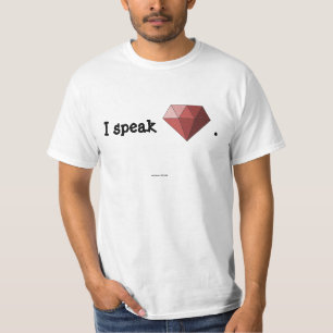 T-shirt Je parle le rubis