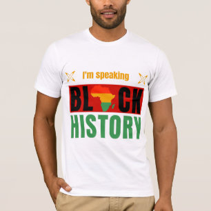 T-shirt Je parle Mois de l'histoire des Noirs pour les pap