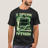 T-shirt Je parle Python Software (Devant)