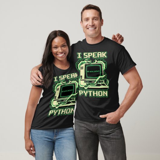 T-shirt Je parle Python Software (Unisexe)