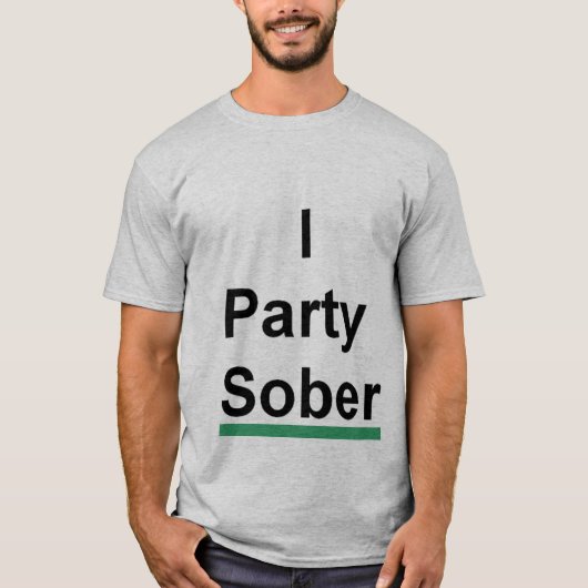 T-shirt je party sobre (Devant)