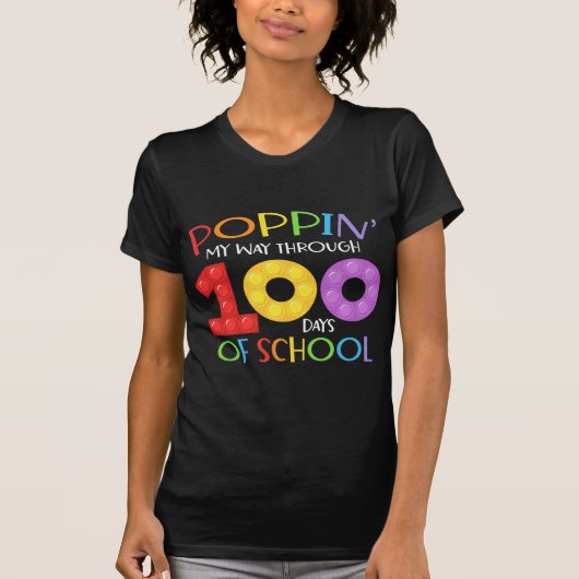 T-shirt Je passe 100 jours à l'école (Devant)