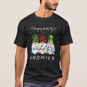 T-shirt Je Passe Avec Mes Gnomies Drôle Ami Gnome Christm (Devant)