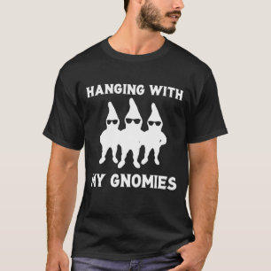 T-shirt Je Passe Avec Mes Gnomies Drôle Jardin Gnome Tee