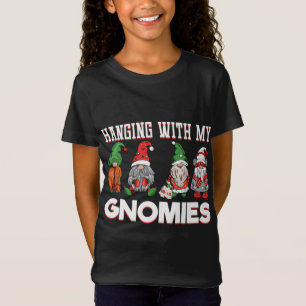 T-Shirt Je Passe Avec Mes Gnomies Drôle Les Gnomes De Noël