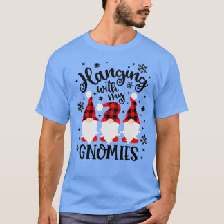 T-shirt Je Passe Avec Mes Gnomies Joyeux Feux De Noël Gno