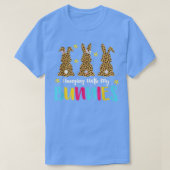 T-shirt Je Passe Avec Mes Lapins Mignonnes Lapins Plaid Ha (Design devant)