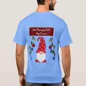 T-shirt Je Passe Avec Mon Gnomie Mignonne Gnome Noël (Dos)