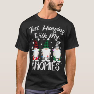 T-shirt Je Passe Juste Avec Mes Gnomies Drôle Pamaj Noël