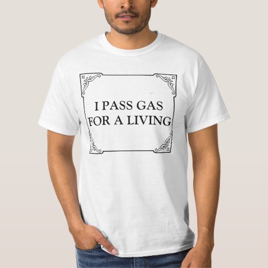 T-SHIRT JE PASSE LE GAZ POUR VIVRE (Devant)
