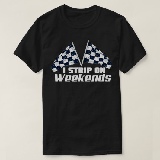T-shirt Je Passe Les Week-ends (Design devant)