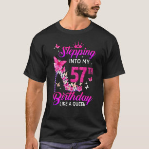 T-shirt Je Passe Mon 57e Anniversaire Comme Une Reine Heur
