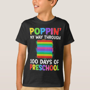 T-shirt Je Passe Mon Chemin À Travers 100 Jours De Garçons