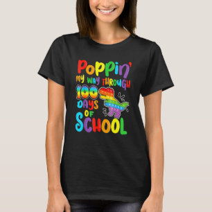 T-shirt Je Passe Mon Chemin À Travers 100 Jours De L'École