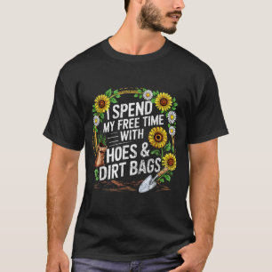 T-shirt Je passe mon temps libre avec des salopes sacs de