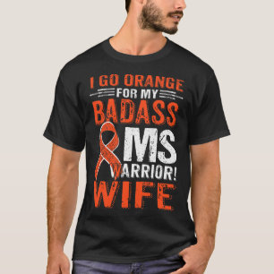 T-shirt Je Passe Orange Pour Mon Badass Ms Warrior Femme M