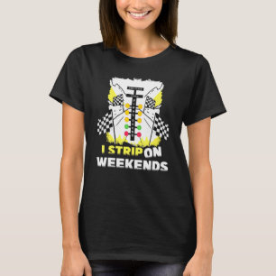 T-shirt Je Passe Sur Les Week-ends Drag Boat Racing Tree