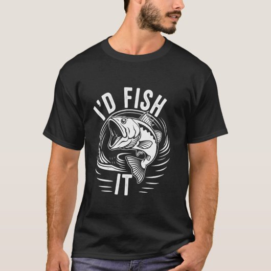 T-shirt Je pêcherais (Devant)