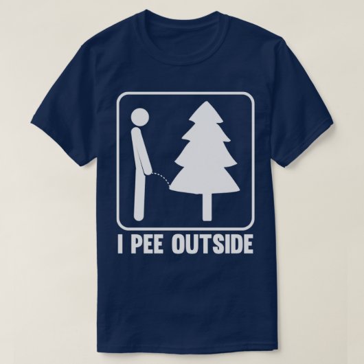 T-shirt Je Pee Hors Camg (Design devant)