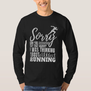 T-shirt Je Pensais À Courir Marathon Runn