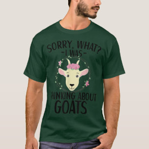 T-shirt Je Pensais À Des Chèvres Chèvre Vêtement Fermier L