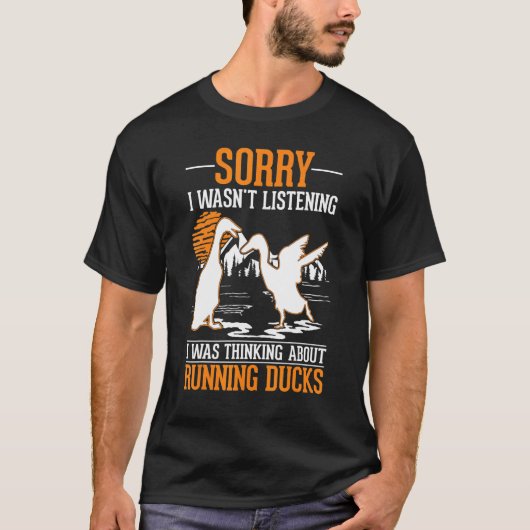 T-shirt Je pensais à Running Ducks (Devant)