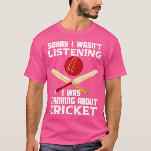 T-shirt Je Pensais Au Cricket