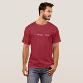 T-shirt Je pense que donc je suis pièce en t athée (Devant entier)