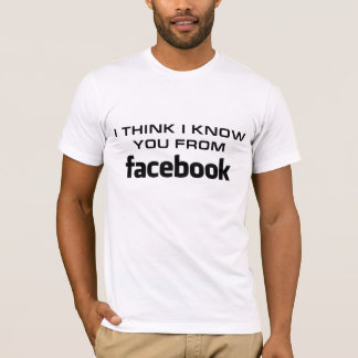 T-shirt Je pense que je sais u de Facebook