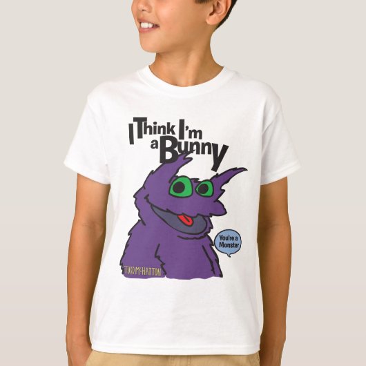 T-shirt Je pense que je suis un lapin (Devant)