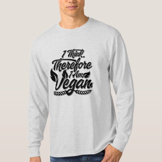 T-shirt Je Pense Que Je Suis Vegan. (Devant)