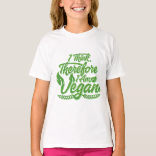 T-shirt Je Pense Que Je Suis Vegan.