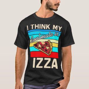 T-shirt Je pense que mon poulain est Pizza