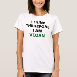 T-shirt Je pense que par conséquent je suis chemise