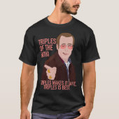T-shirt Je pense que vous devriez partir — Triples de la N (Devant)